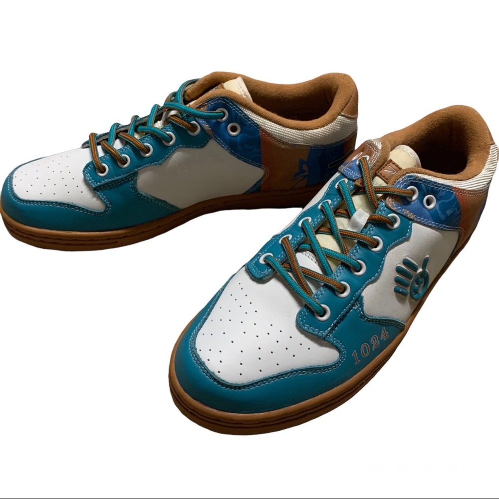 Miskeen Blue & Tan Casual Sneakers Size 11 Skater